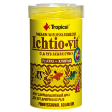 Корм для риб Tropical Ichtio-vit у пластівцях 100 мл (5900469770030) Корм для риб Tropical Ichtio-vit у пластівцях 100 мл (5900469770030)