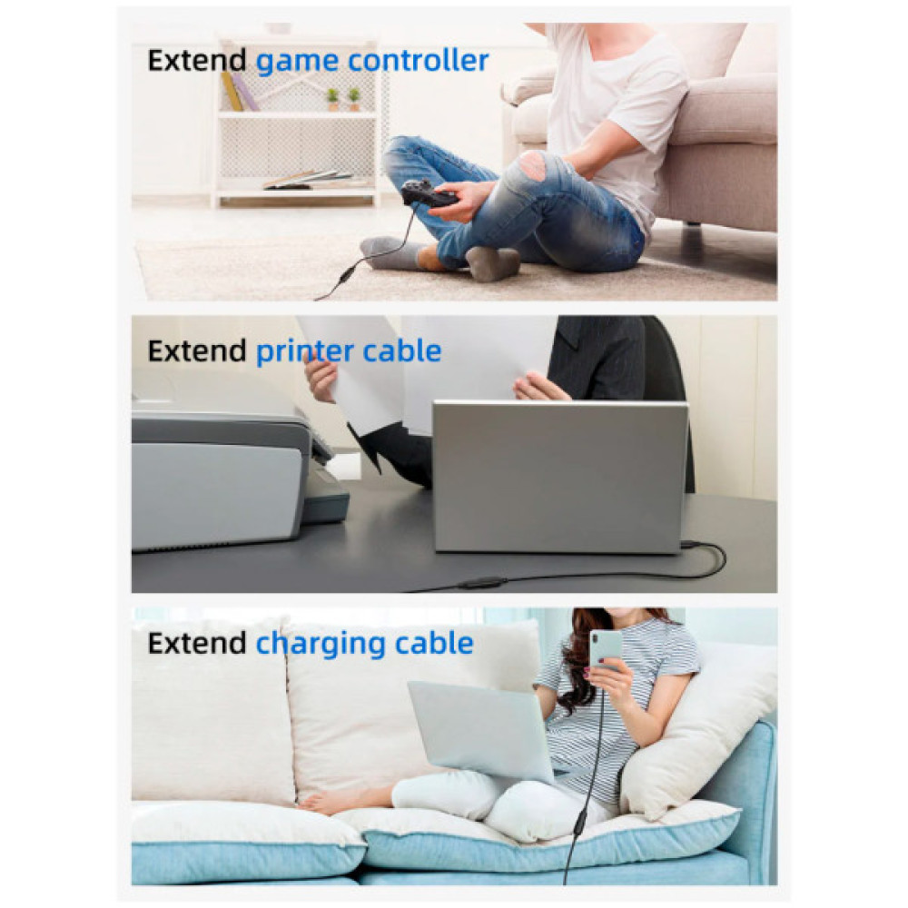 Дата кабель USB 3.0 AM/AF 2.0m Cabletime (CA915408)