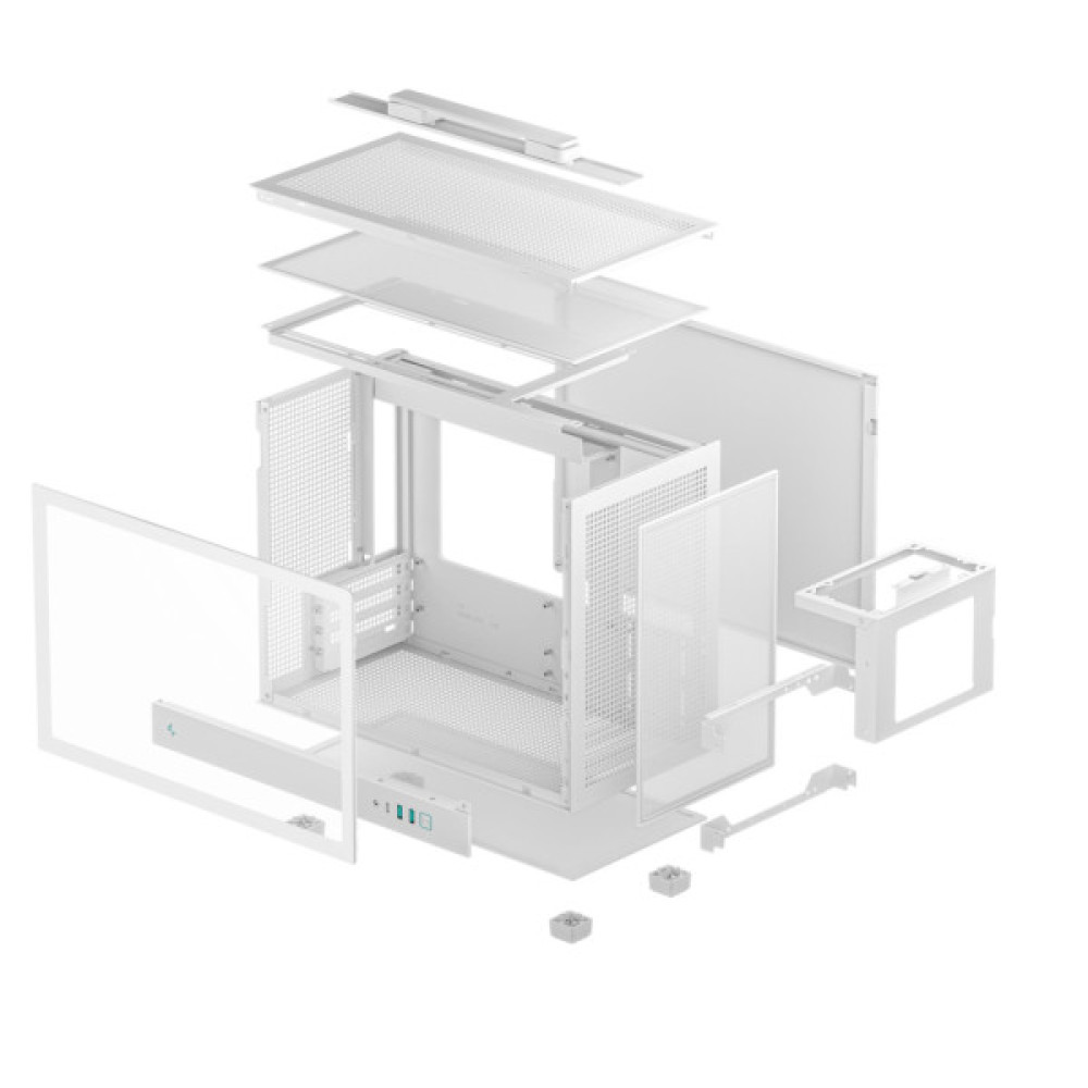 Корпус для ПК Deepcool CH160 Plus White (R-CH160-WHNGM0-G)