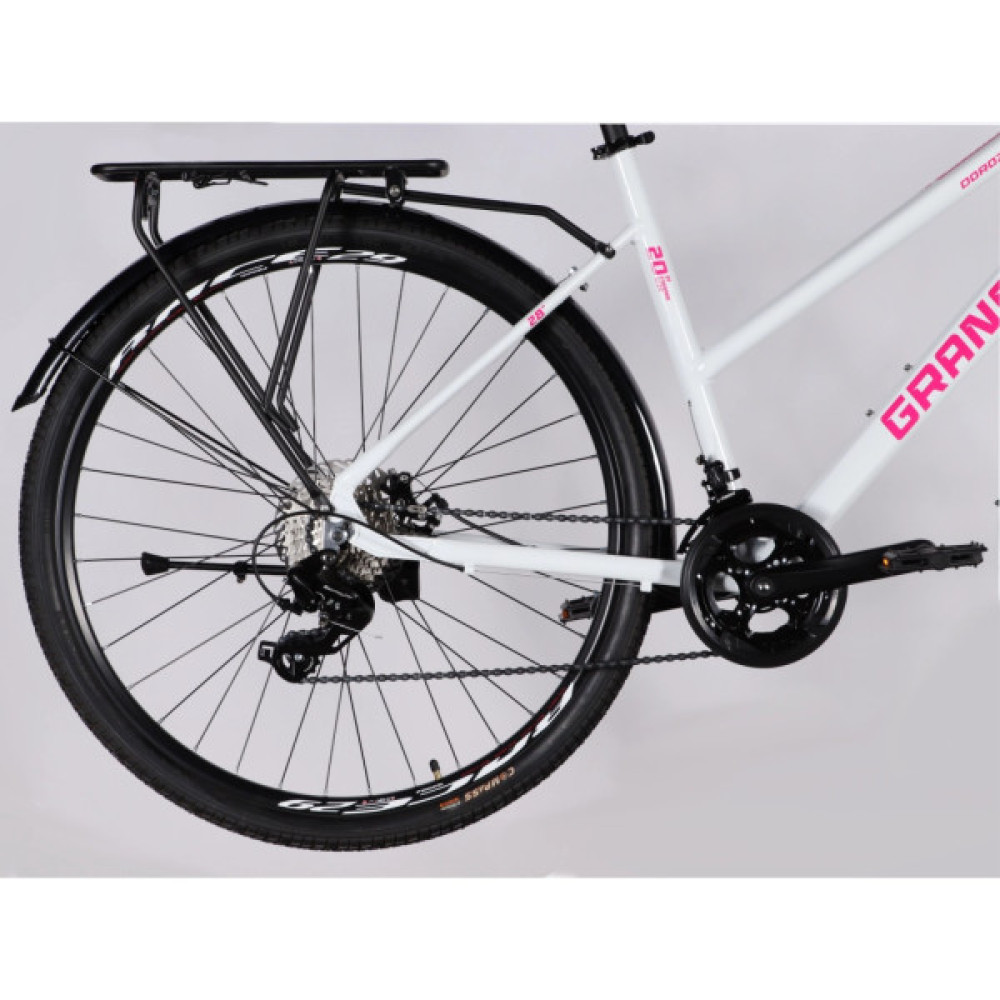 Велосипед Dorozhnik 28" GRANAT W DD CS рама-20" AL 2025 білий (OPS-D-28-496)