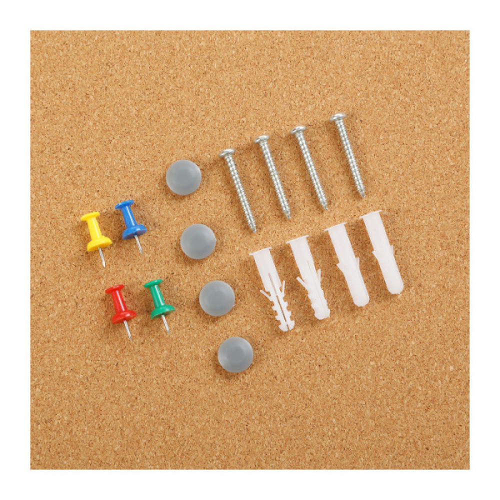 Офісна дошка Buromax коркова 75x100 см, алюмінієва рамка (BM.0050)