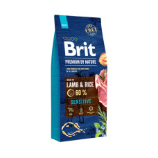 Сухий корм для собак Brit Premium Dog Sensitive Lamb 15 кг (8595602526642)