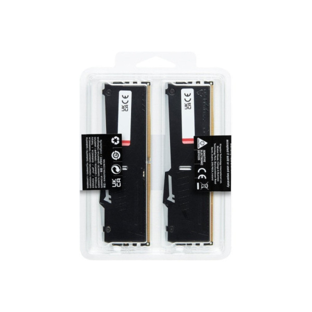 Модуль пам'яті для комп'ютера DDR5 64GB (2x32GB) 5200 MHz Beast RGB EXPO Black Kingston Fury (ex.HyperX) (KF552C40BB2AK2-64)