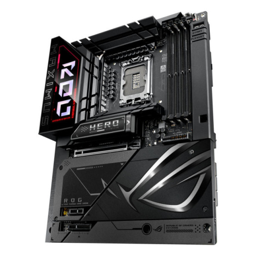 Материнcька плата ASUS ROG MAXIMUS Z890 HERO BTF s1851 Z890 4xDDR5 M.2 Thunderbolt HDMI Wi-Fi BT ATX BTF приховане підключення роз'ємів