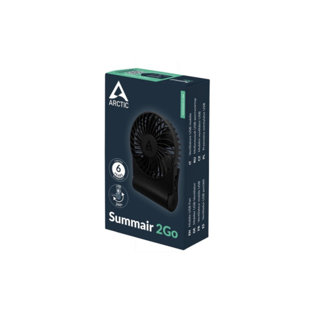 Вентилятор Arctic USB-C SUMMAIR 2GO BLACK (AEBRZ00027A)