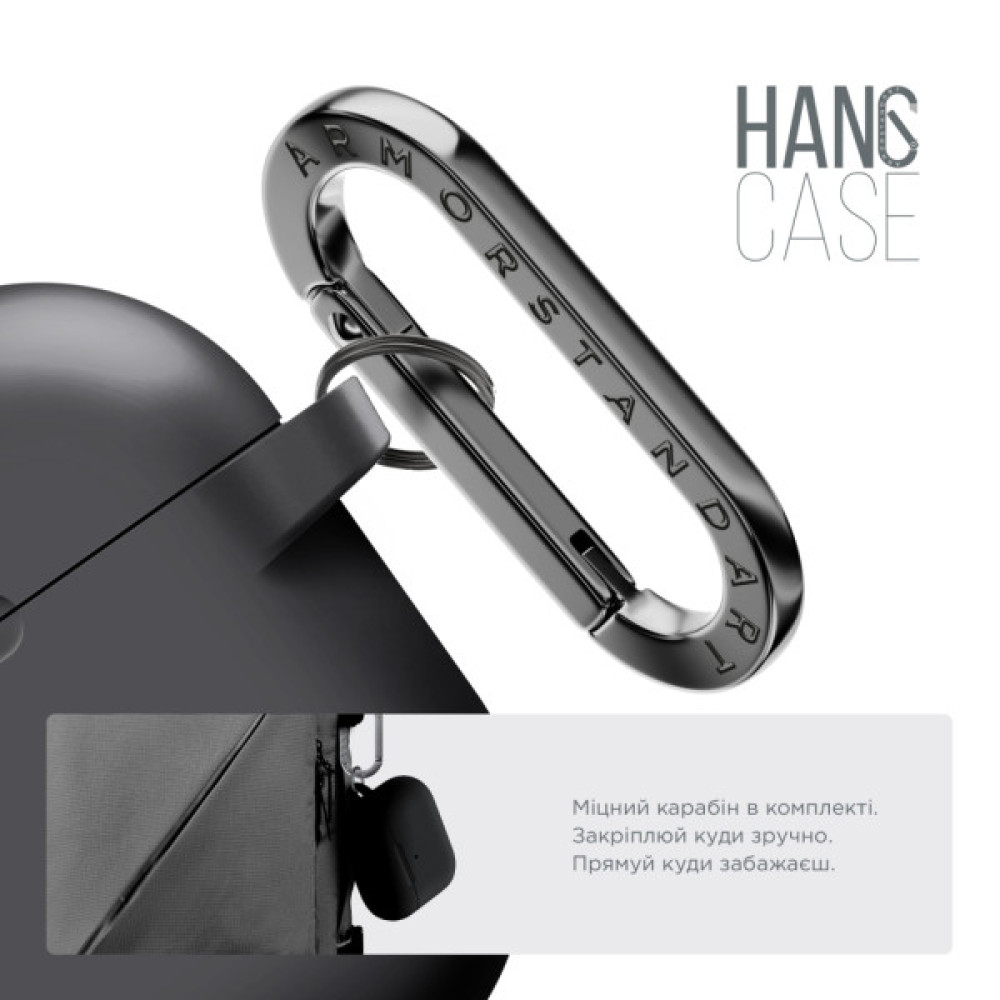 Чохол для навушників Armorstandart Hang Case For Apple AirPods Pro 3 Black (ARM88271)