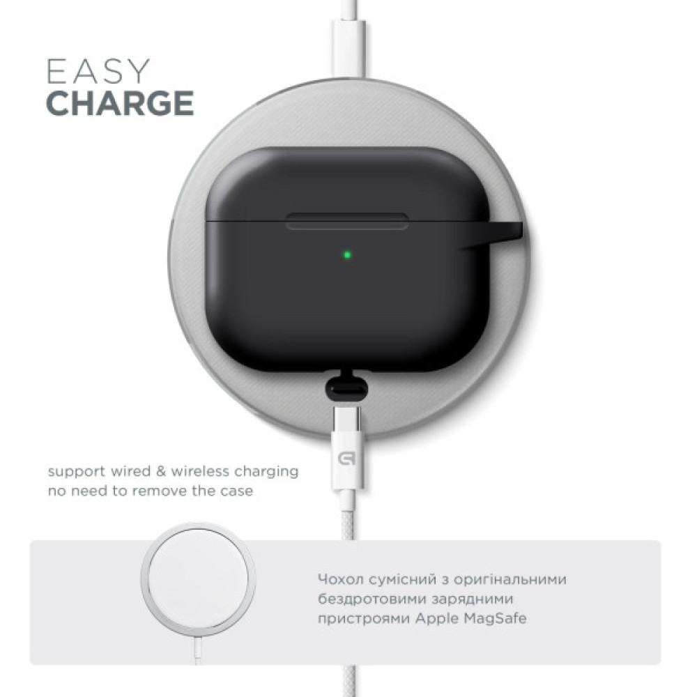 Чохол для навушників Armorstandart Hang Case For Apple AirPods Pro 3 Black (ARM88271)