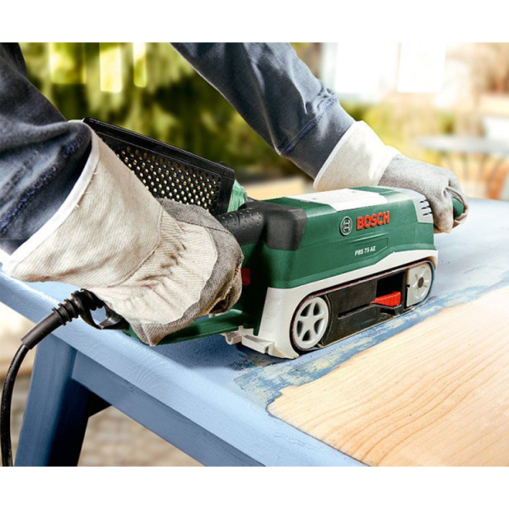 Шліфмашина стрічкова Bosch PBS 75 A 710Вт стрічка 533х75мм 350м·хв 3.4кг