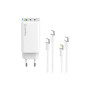 Зарядний пристрій ColorWay GaN Mini 65W PD Port PPS USB (USB-2C1A) cable Type-C&Lightning (CW-CHS058PDCL-WT) Зарядний пристрій ColorWay GaN Mini 65W PD Port PPS USB (USB-2C1A) cable Type-C&Lightning (CW-CHS058PDCL-WT)
