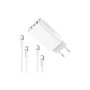Зарядний пристрій ColorWay GaN Mini 65W PD Port PPS USB (USB-2C1A) cable Type-C&Lightning (CW-CHS058PDCL-WT) Зарядний пристрій ColorWay GaN Mini 65W PD Port PPS USB (USB-2C1A) cable Type-C&Lightning (CW-CHS058PDCL-WT)