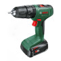 Шурупокрут-дриль акумуляторний Bosch EasyImpact 18V-40 18В 2х2А·год 20·38Нм 0-430·0-1630об/хв кейс ЗП набір 34шт (АС Xline) 1.4кг