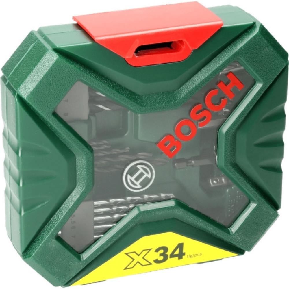 Шурупокрут-дриль акумуляторний Bosch EasyImpact 18V-40 18В 2х2А·год 20·38Нм 0-430·0-1630об/хв кейс ЗП набір 34шт (АС Xline) 1.4кг