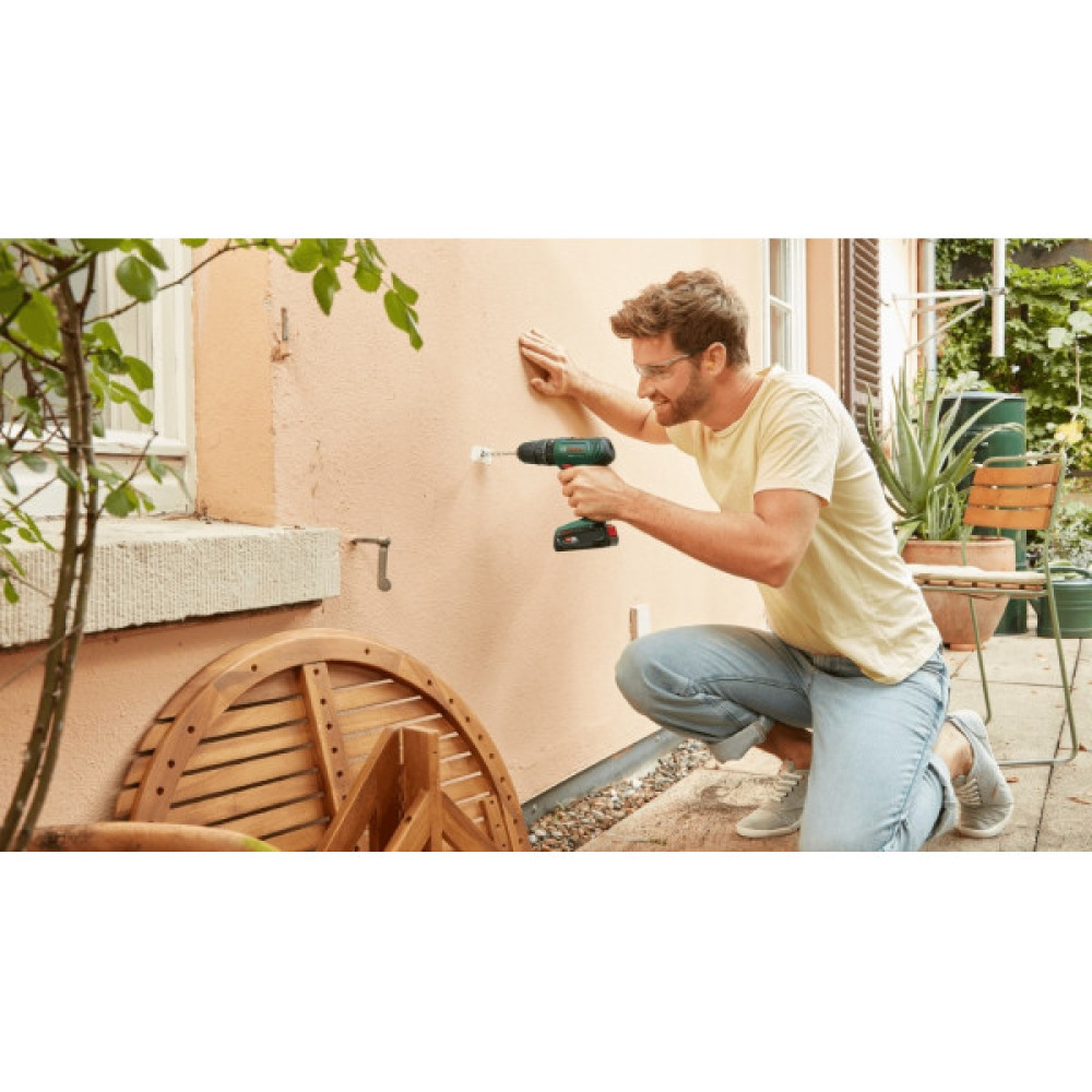 Шурупокрут-дриль акумуляторний Bosch EasyImpact 18V-40 18В 2х2А·год 20·38Нм 0-430·0-1630об/хв кейс ЗП набір 34шт (АС Xline) 1.4кг