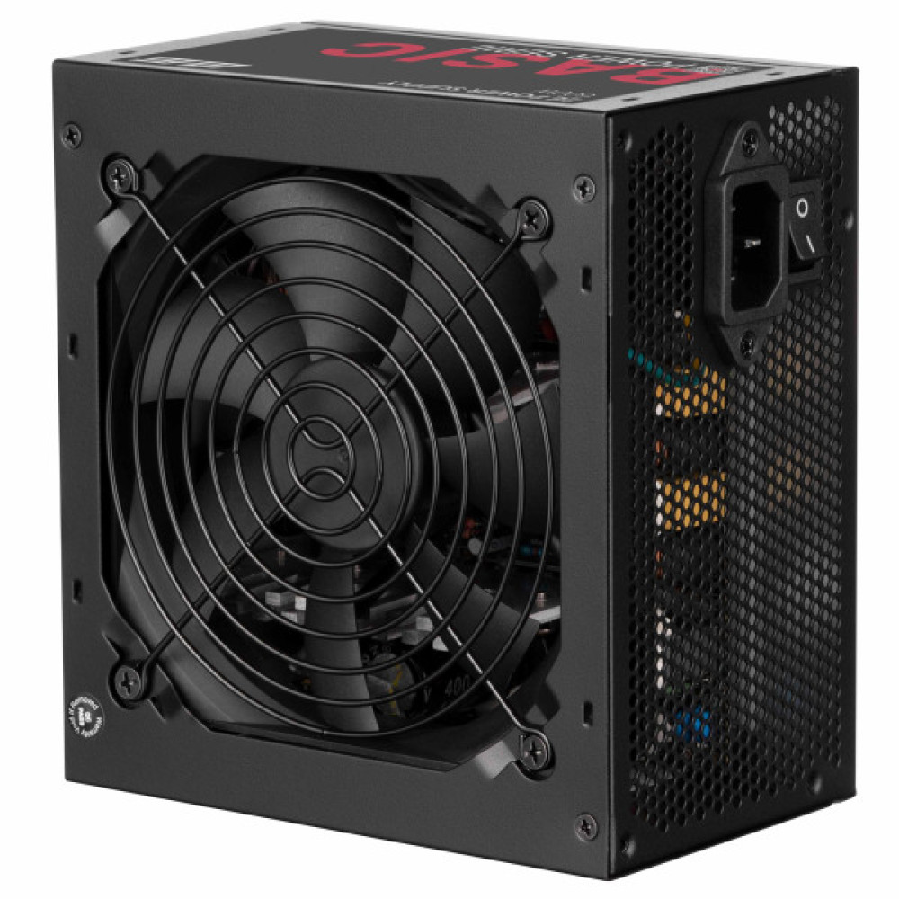 Блок живлення 2E Basic Power  (600W), >80%, 120мм, 1xMB 24pin(20+4), 1xCPU 8pin(4+4), 3xMolex, 4xSATA, 2xPCIe 8pin(6+2)