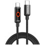 Дата кабель USB-C to USB-C 1.0m 3A PD60W black ColorWay (CW-CBPDCC103-BK)