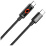 Дата кабель USB-C to USB-C 1.0m 3A PD60W black ColorWay (CW-CBPDCC103-BK)