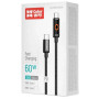 Дата кабель USB-C to USB-C 1.0m 3A PD60W black ColorWay (CW-CBPDCC103-BK)