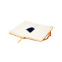 Книга записна Axent Partner, 125x195 мм, 96 аркушів, клітинка, жовта (8201-08-A)