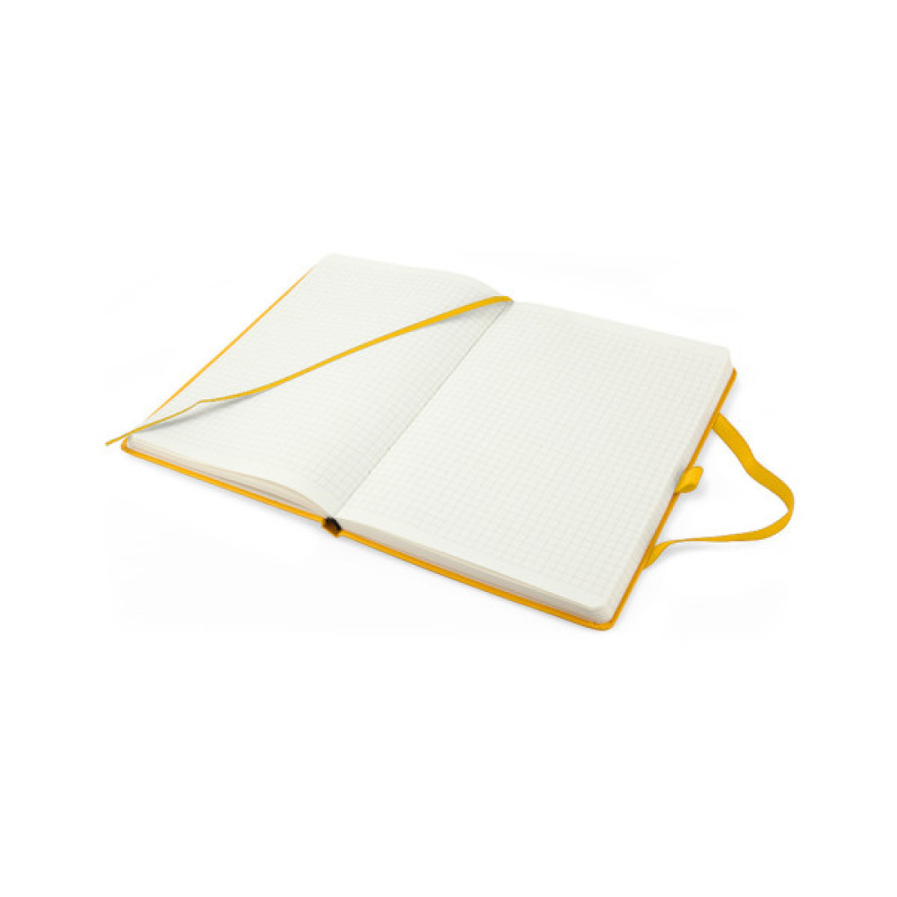Книга записна Axent Partner, 125x195 мм, 96 аркушів, клітинка, жовта (8201-08-A)