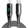 Дата кабель USB-C to Lightning 2.0m 20W Digital Display black Essager (EXCTL-YDA01) Дата кабель USB-C to Lightning 2.0m 20W Digital Display black Essager (EXCTL-YDA01)