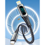 Дата кабель USB-C to Lightning 2.0m 20W Digital Display black Essager (EXCTL-YDA01) Дата кабель USB-C to Lightning 2.0m 20W Digital Display black Essager (EXCTL-YDA01)