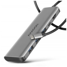 Концентратор AXAGON USB-C to 3xUSB-A + HDMI 5Gbps + PD 100W 1.0m grey (HMC-5H) Концентратор AXAGON USB-C to 3xUSB-A + HDMI 5Gbps + PD 100W 1.0m grey (HMC-5H)