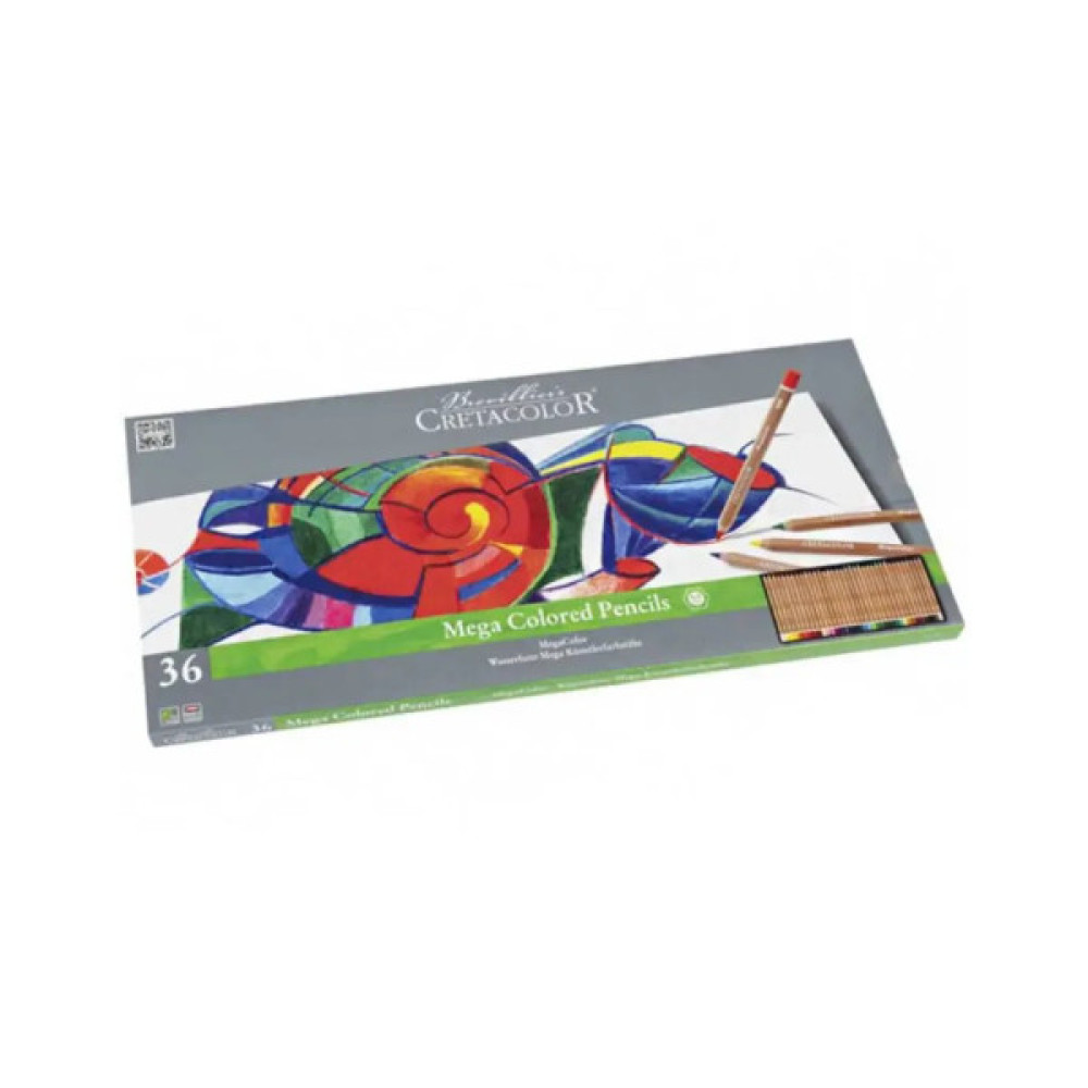 Олівці кольорові Cretacolor Megacolor 36 кольорів (9014400290894)