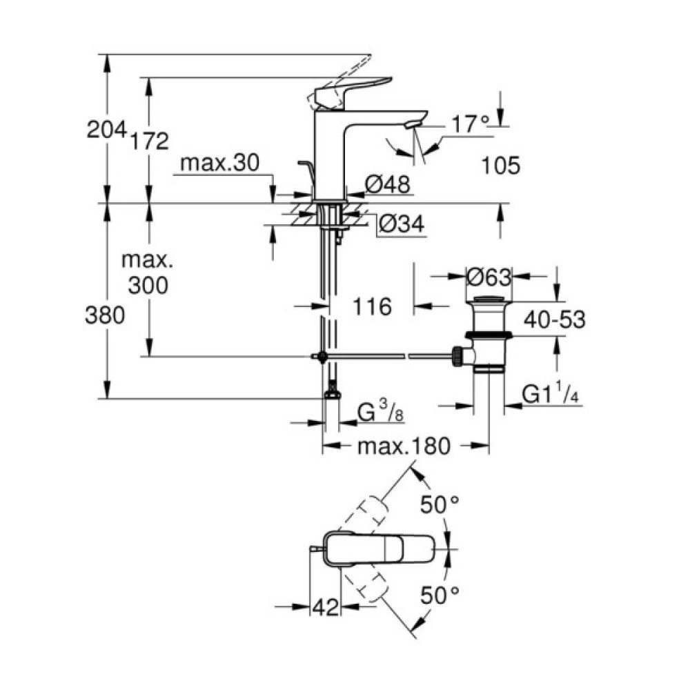 Змішувач Grohe QuickFix 1018322430