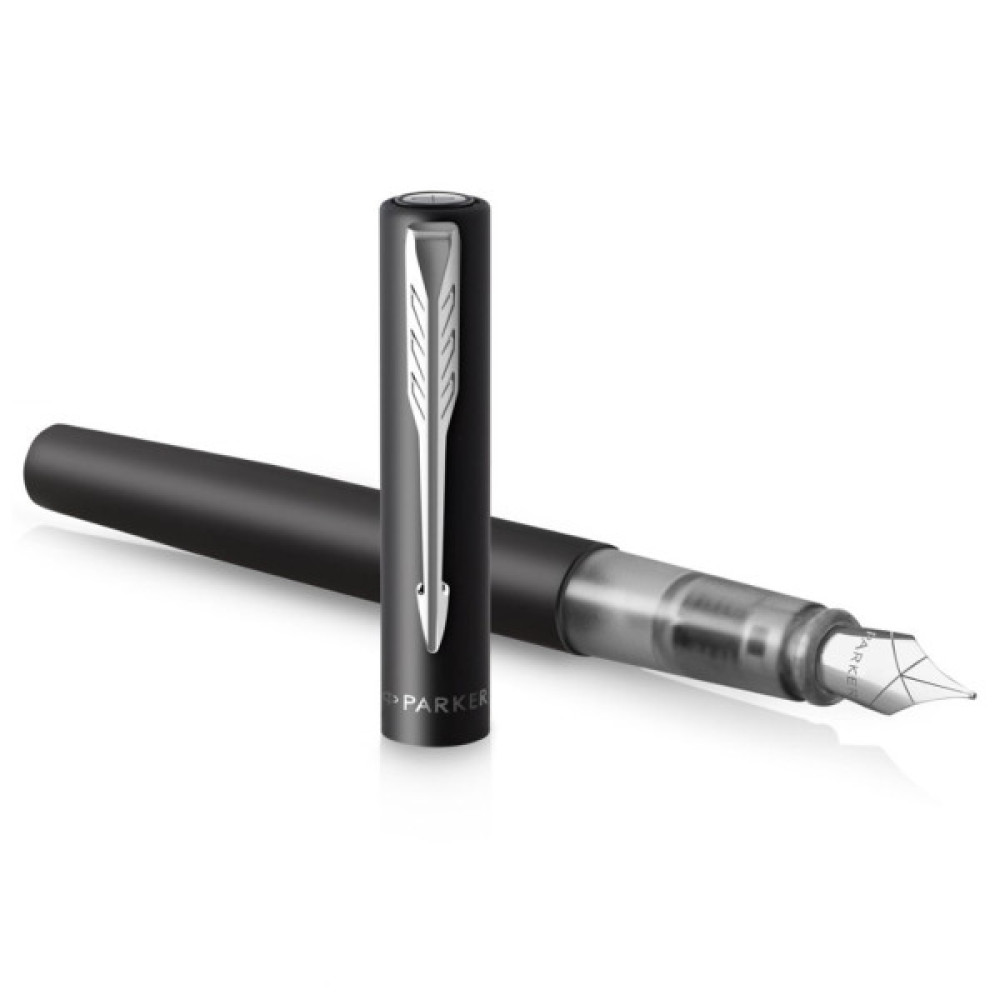 Ручка пір'яна Parker VECTOR 17 XL Metallic Black CT  FP M (06 012)