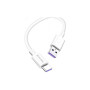 Дата кабель USB 2.0 AM to USB-C 1.0m 5A white ColorWay (CW-CBUC019-WH)