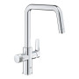 Змішувач для кухні Grohe Blue Pure Start, довж.виливу - 223мм, поворотний, 1+1 фильтр, хром