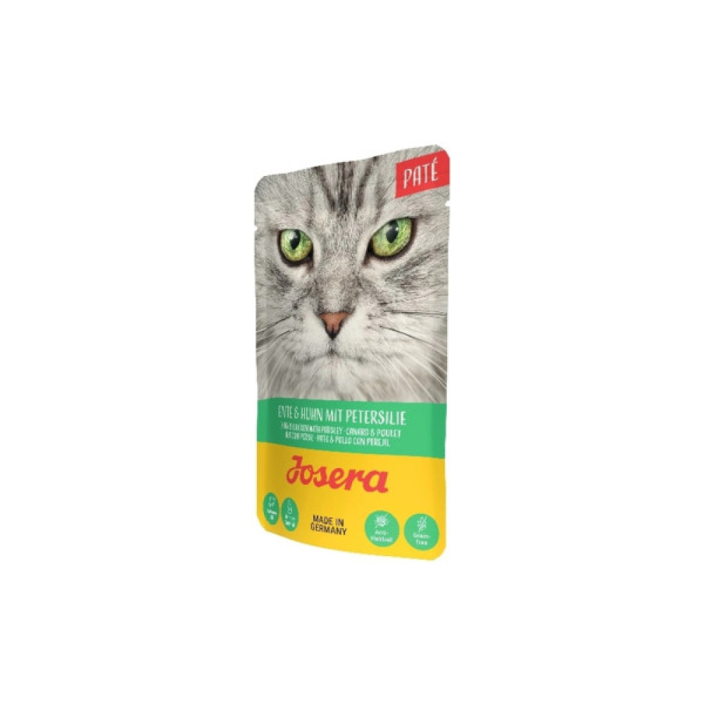 Вологий корм для кішок Josera Pate Ente und Huhn mit Petersilie паштет качка і курка (4032254750093)
