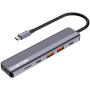 Порт-реплікатор Canyon Docking Station DS-17 6 in 1 4k USB-C hub (CNS-TDS17) Порт-реплікатор Canyon Docking Station DS-17 6 in 1 4k USB-C hub (CNS-TDS17)