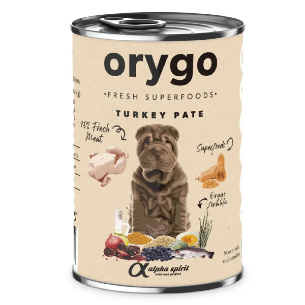 Консерви для собак Orygo Turkey and pumpkin 400 г (8436586312268)