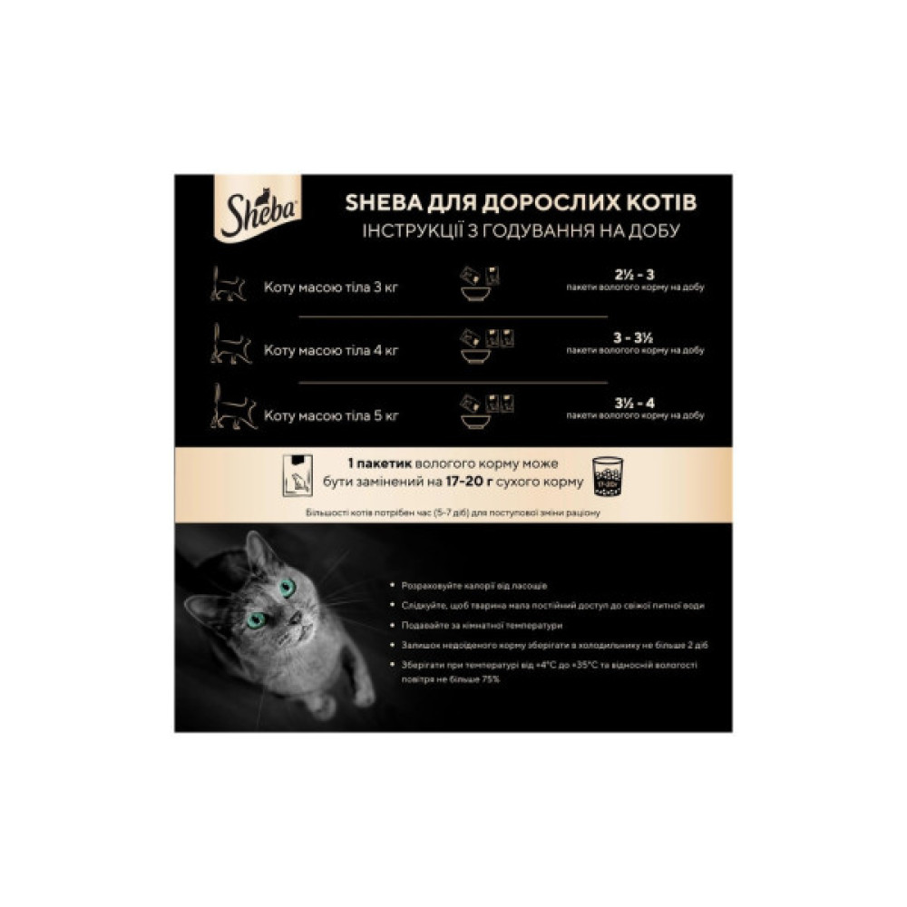 Вологий корм для собак Sheba з яловичиною в соусі 85 г (4770608264406)