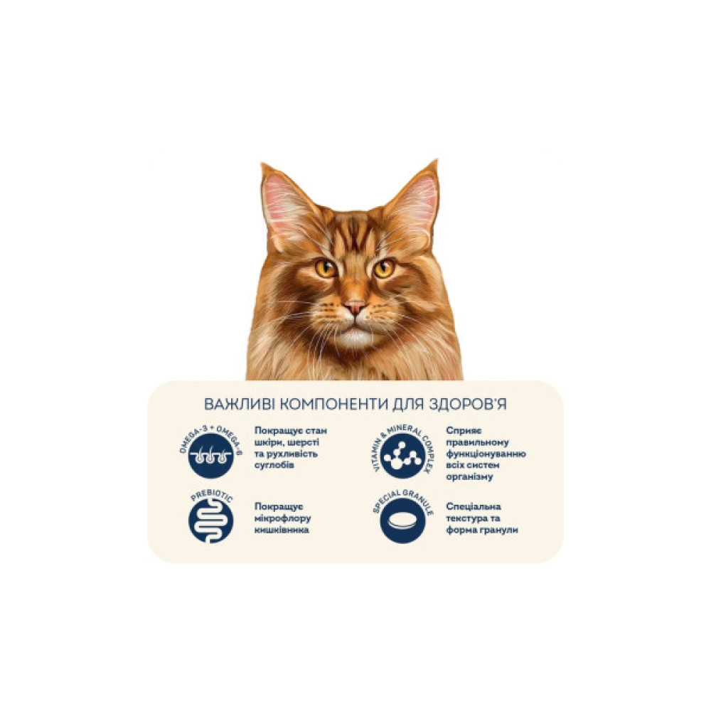 Сухий корм для кішок Home Food For large breeds з телятиною, лососем та в’яленими томатами 10 кг (4820235021191)