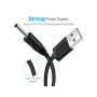 Кабель живлення USB to DC 3.5mm 5V 1.0m black Ugreen (10376) Кабель живлення USB to DC 3.5mm 5V 1.0m black Ugreen (10376)
