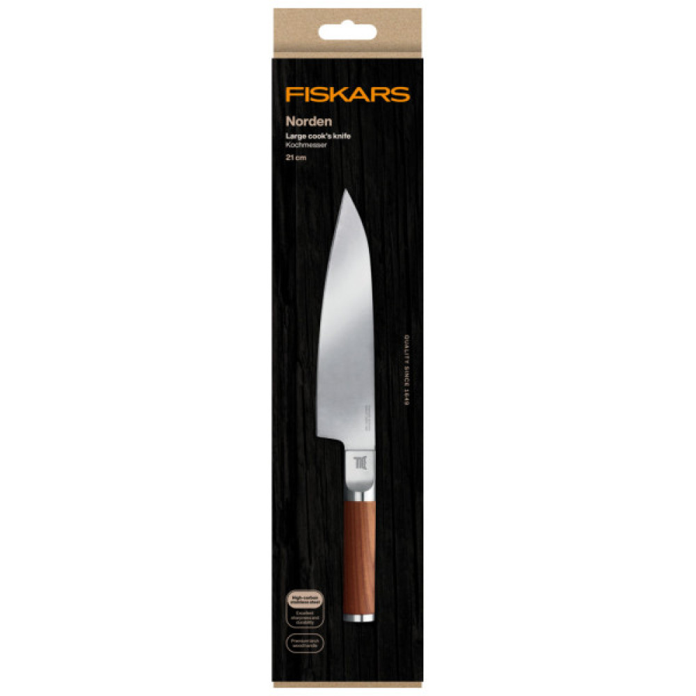 Кухонний ніж Fiskars Norden шеф великий 21,1 см (1026419)