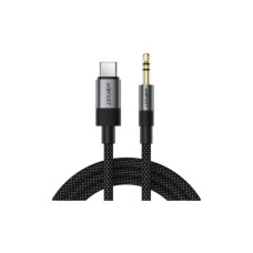 Кабель мультимедійний USB-C to 3.5mm M 0.15m black Acefast (6974316285274)