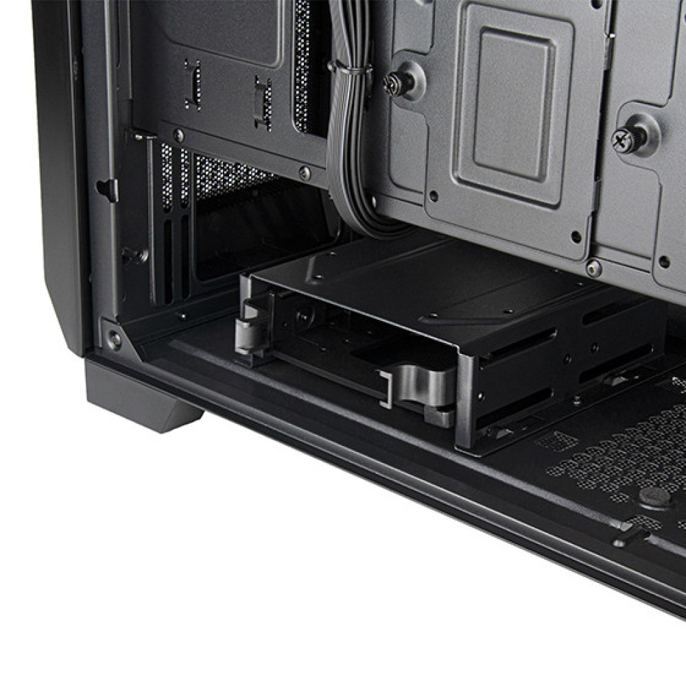 Корпус SilverStone Fara FA312Z-BG без БЖ, 2xUSB3.0, 2x140мм, ARGB VGA 365мм, LCS ready, TG Side Panel, mATX, чорний