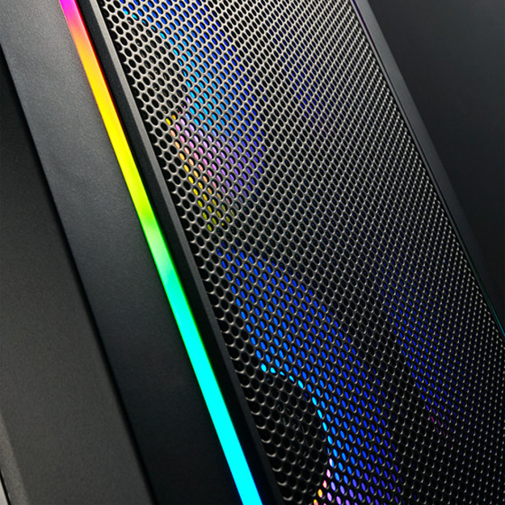 Корпус SilverStone Fara FA312Z-BG без БЖ, 2xUSB3.0, 2x140мм, ARGB VGA 365мм, LCS ready, TG Side Panel, mATX, чорний