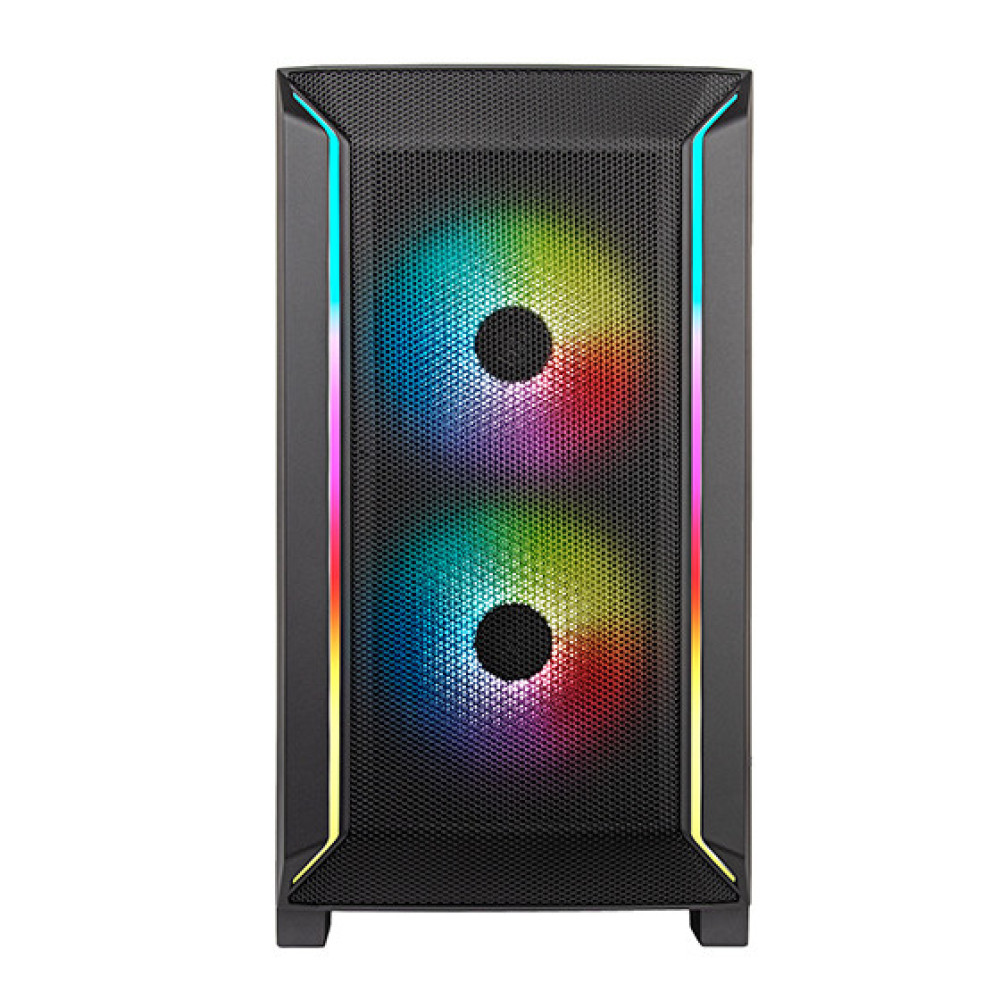 Корпус SilverStone Fara FA312Z-BG без БЖ, 2xUSB3.0, 2x140мм, ARGB VGA 365мм, LCS ready, TG Side Panel, mATX, чорний