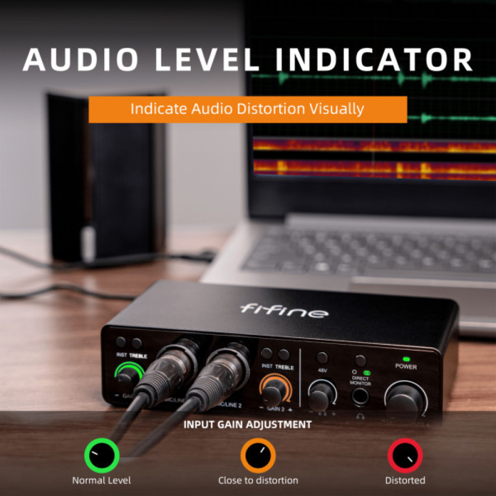 Аудіоінтерфейс Fifine Ampli 3