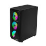 Корпус 2E GAMING Aruba G3313B, без БЖ 1xUSB3.0, 2xUSB2.0, 5x120мм ARGB, VGA 300мм, LCS ready, HUB, TG Side Panel, ATX, чорний