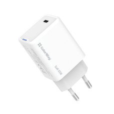 Зарядний пристрій ColorWay GaN Mini 65W PD Port PPS USB-C white (CW-CHS049PD-WT)
