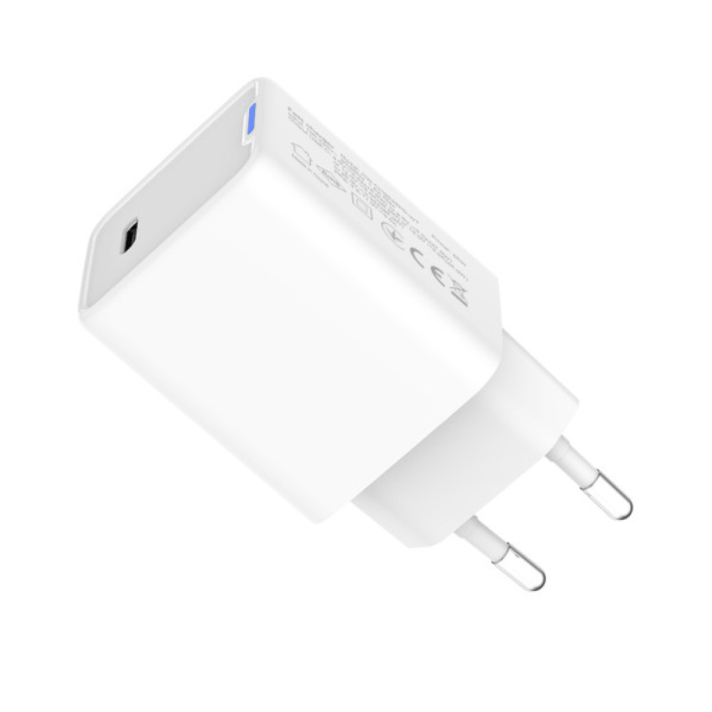 Зарядний пристрій ColorWay GaN Mini 65W PD Port PPS USB-C white (CW-CHS049PD-WT)