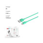 Дата кабель USB 2.0 AM to Micro 5P 1.0m 2.4A green XO (NB156-M-GR)