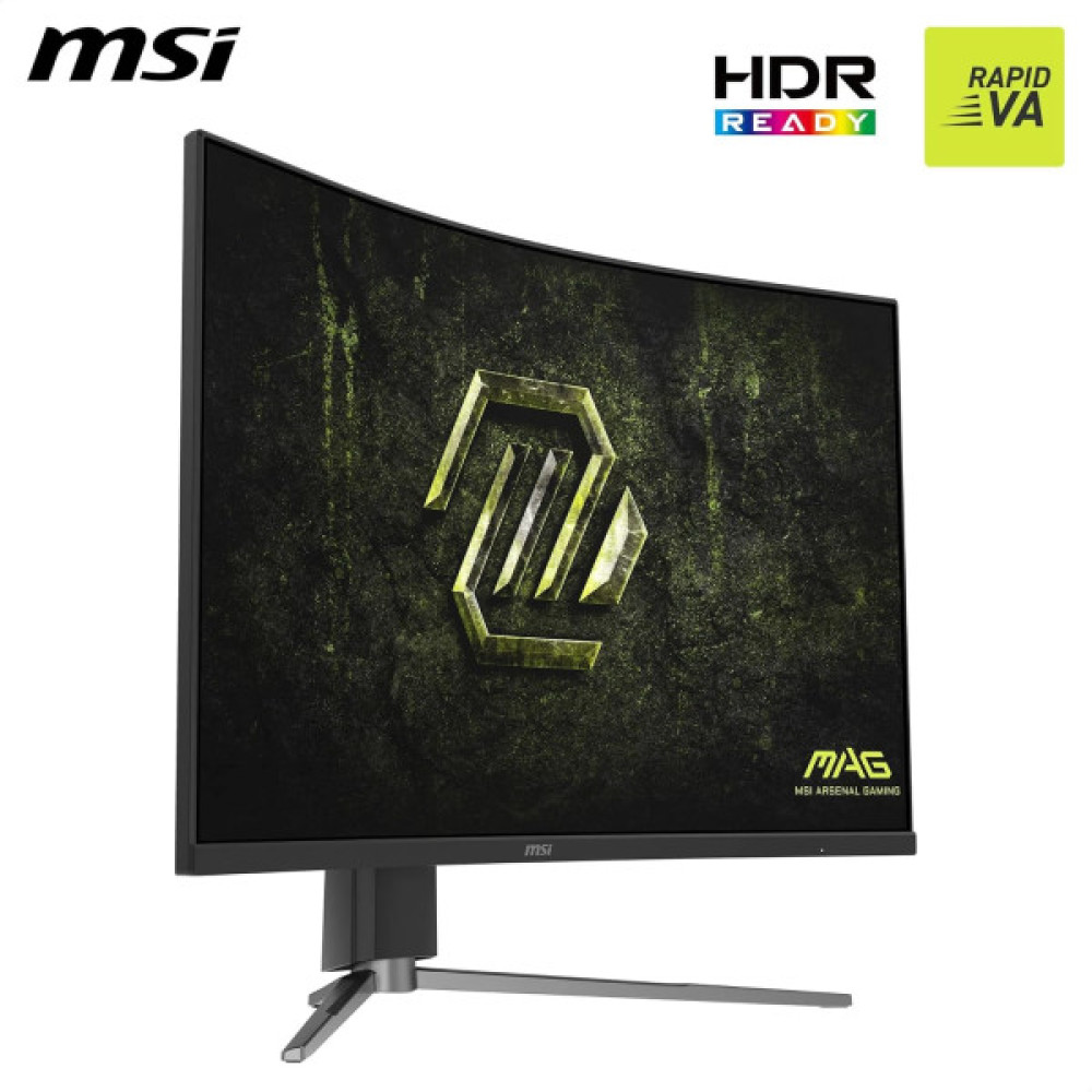 Монітор MSI 31.5" MAG 325CQPF-E18 2xHDMI, DP, Audio, VA, 2560x1440, 180Hz, 0.5ms, sRGB 111%, CURVED, AdaptiveSync, HAS