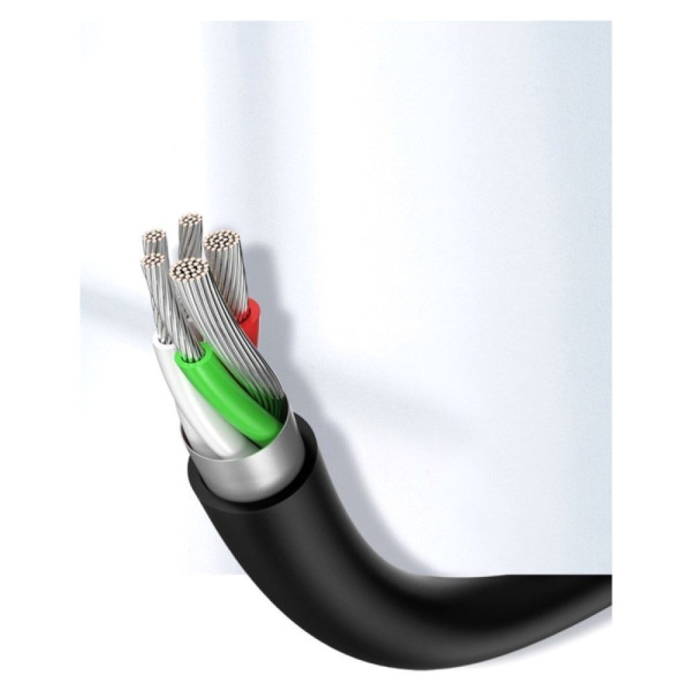 Дата кабель USB 2.0 AM to USB-C 3.0m 3.0A 18W US287 Black Ugreen (60826)