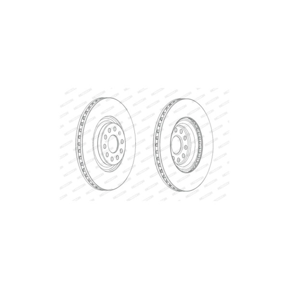Гальмівний диск FERODO DDF2000C